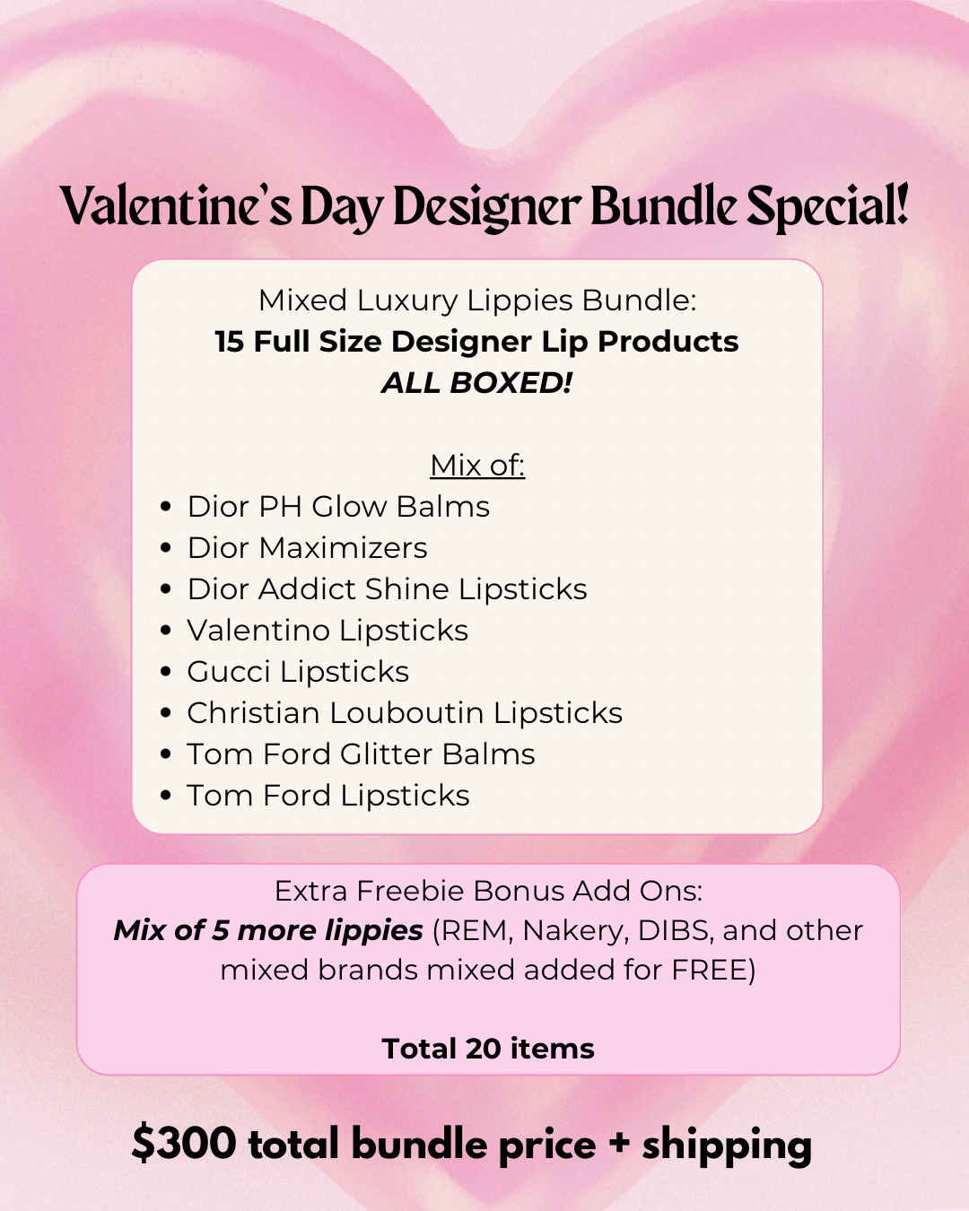 Valentine’s Day Luxury LIPPIE Bundle!