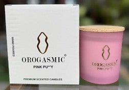 Pink Pussy - Luxury Soy Wax Candle | 36-Hour Burn Time