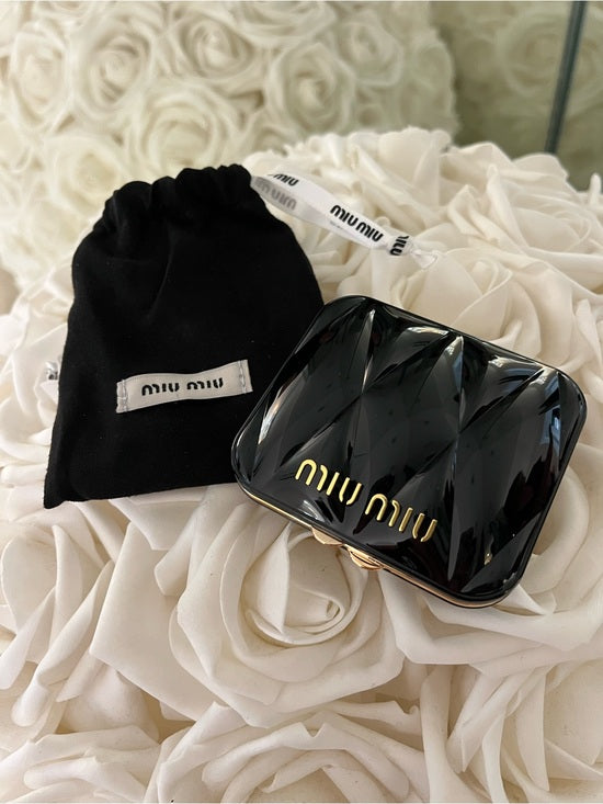Miu Miu Double-Sided Compact Mirror - Black