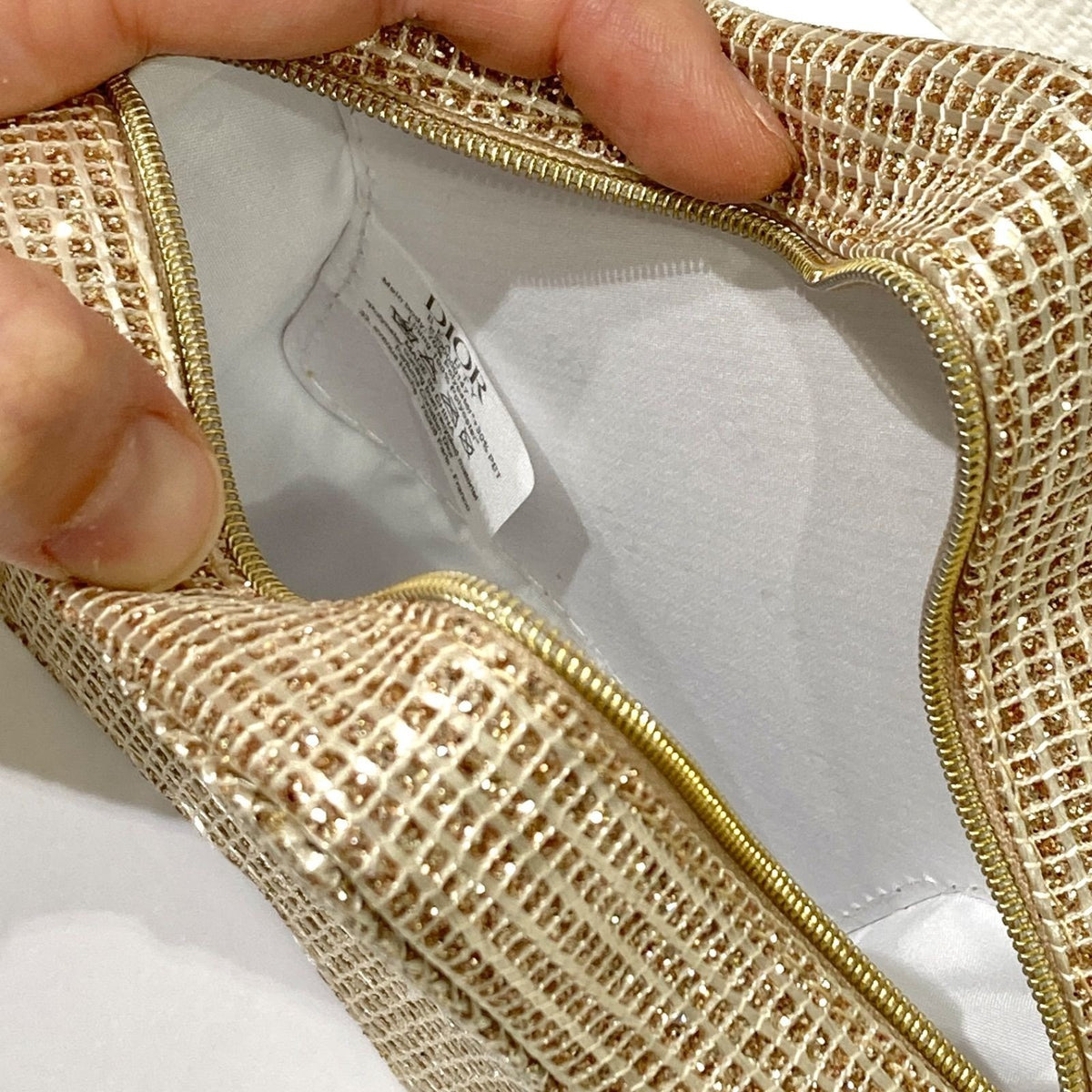 Dior Limited Edition Star-Shaped Woven Cosmetic Bag