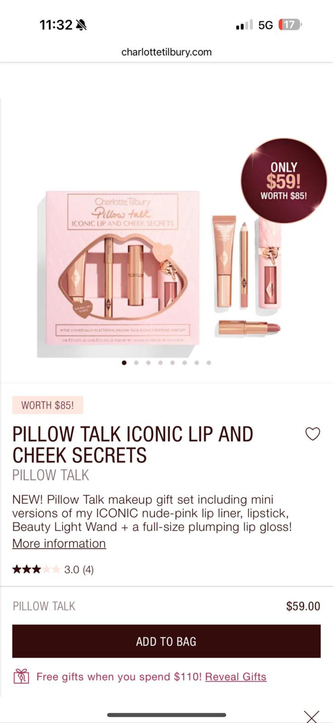 Charlotte Tilbury Pillow Talk Set