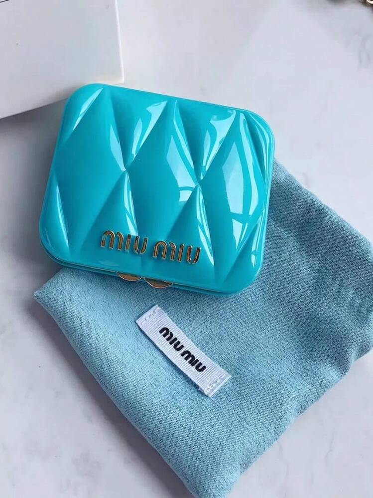 Miu Miu Double-Sided Compact Mirror - Blue