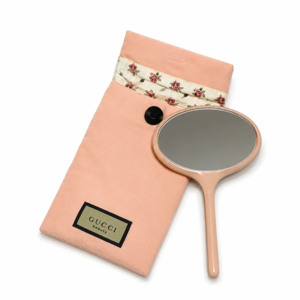 Gucci Beauty Handheld Makeup Mirror with Dust Bag