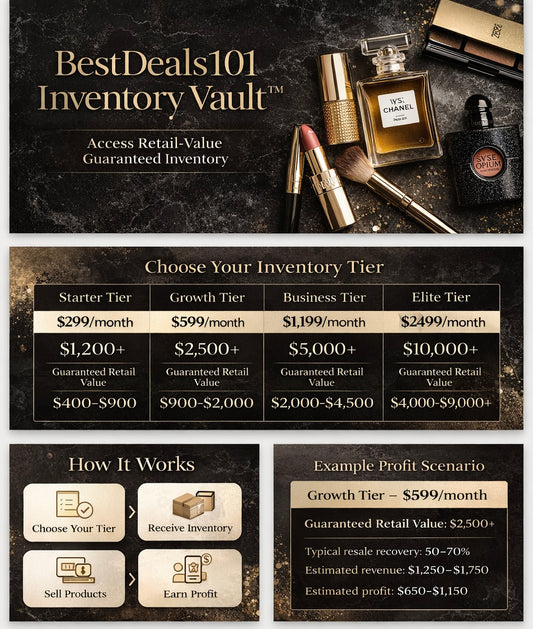 The BestDeals101 Inventory Vault Subscription