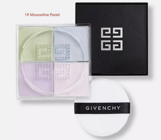 Givenchy Prisme Libre Loose Setting Powder Shade 1 Mousseline Pastel – Color-Correcting Matte Setting Powder