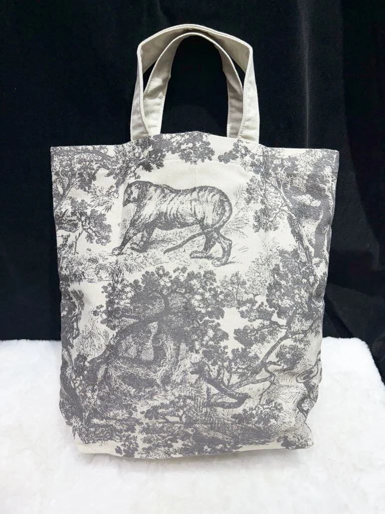 Christian Dior Jungle Toile de Jouy Canvas Tote Bag