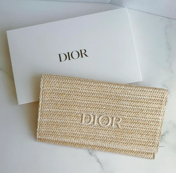 Dior Limited Edition Wicker Woven Clutch