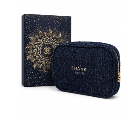 Chanel Beaute 2025 Christmas Limited Edition Zip Bag