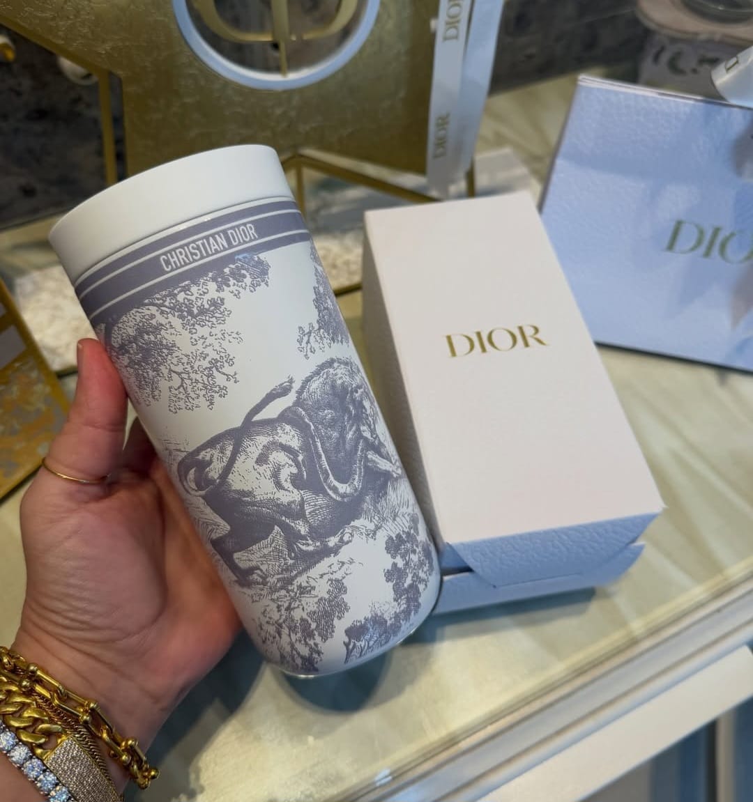 Dior Jungle Limited Edition Thermos Cup - Grey